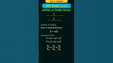 How to test Collinearity of Vectors #jeedailyconcepts #vectoralgebra