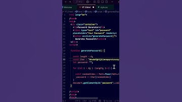 Password Generator using HTML, CSS & JavaScript
