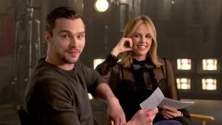 nicholas hoult and charlize theron answer fan questions about mad max fury road