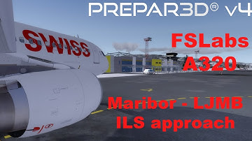 [P3Dv4](IVAO) FSLabs A320 - ILS approach into Maribor-LJMB