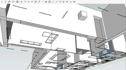 Adobe Illustrator house plan to Sketchup part 3