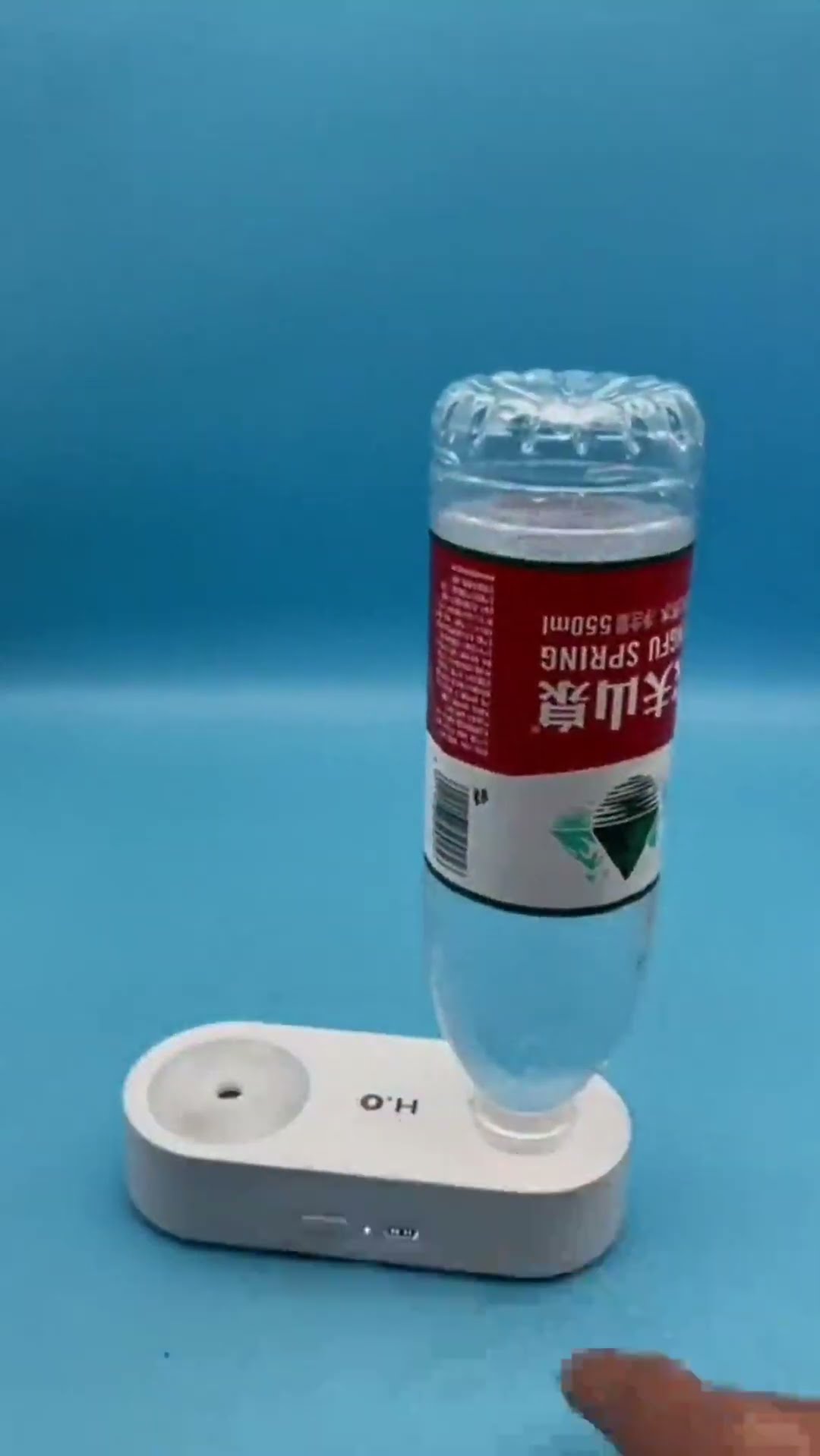 Elegant Water Bottle Humidifier Night Lamp.