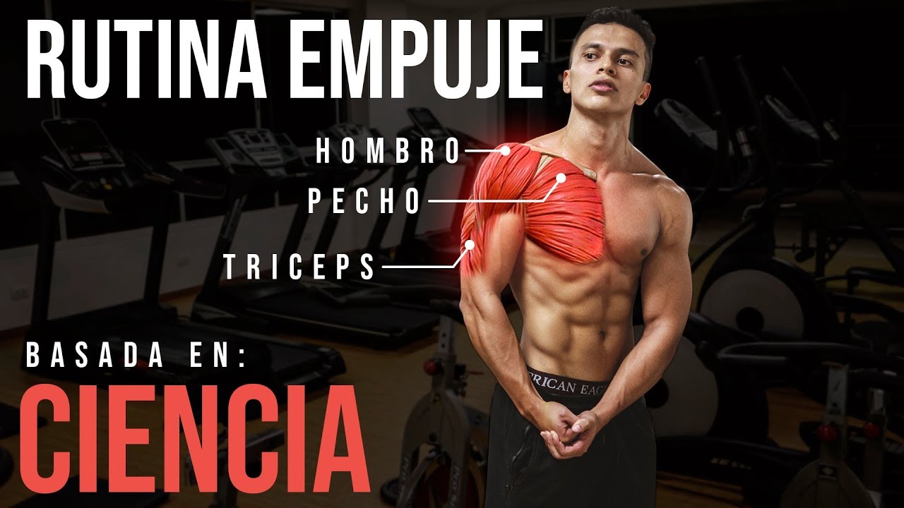 RUTINA EFECTIVA PARA ENTRENAR PECHO, HOMBRO Y TRICEPS l EMPUJE - YouTube