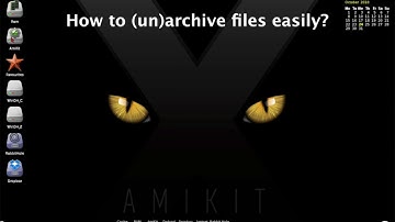 How to (un)archive files in AmiKit / Amiga easily?