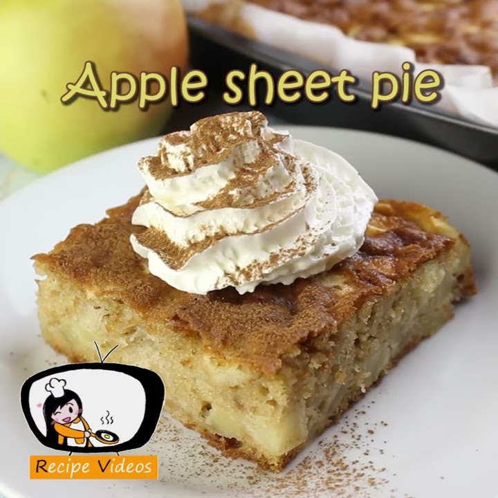 Apple Sheet Pie | Apple Slab Pie | Apple Pie Recipe | How To Make Apple ...