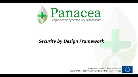Panacea Research - Security by Design Framework
