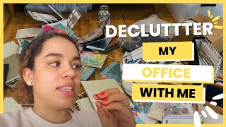 Declutter my Office & my Life (TOUR OF ALL MY PLANNER SUPPLIES)