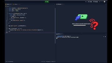 How to fix the error Start a server to see the hosted output on Replit || Webview of Express Server