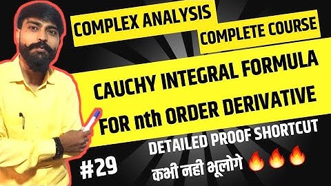 Cauchy integral formula for derivatives| Cauchy integral formula Msc maths 1st sem complex analysis
