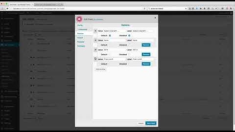 WP Job Manager - Field Editor (Option Field Types) - Dropdown, Radio, MultiSelect