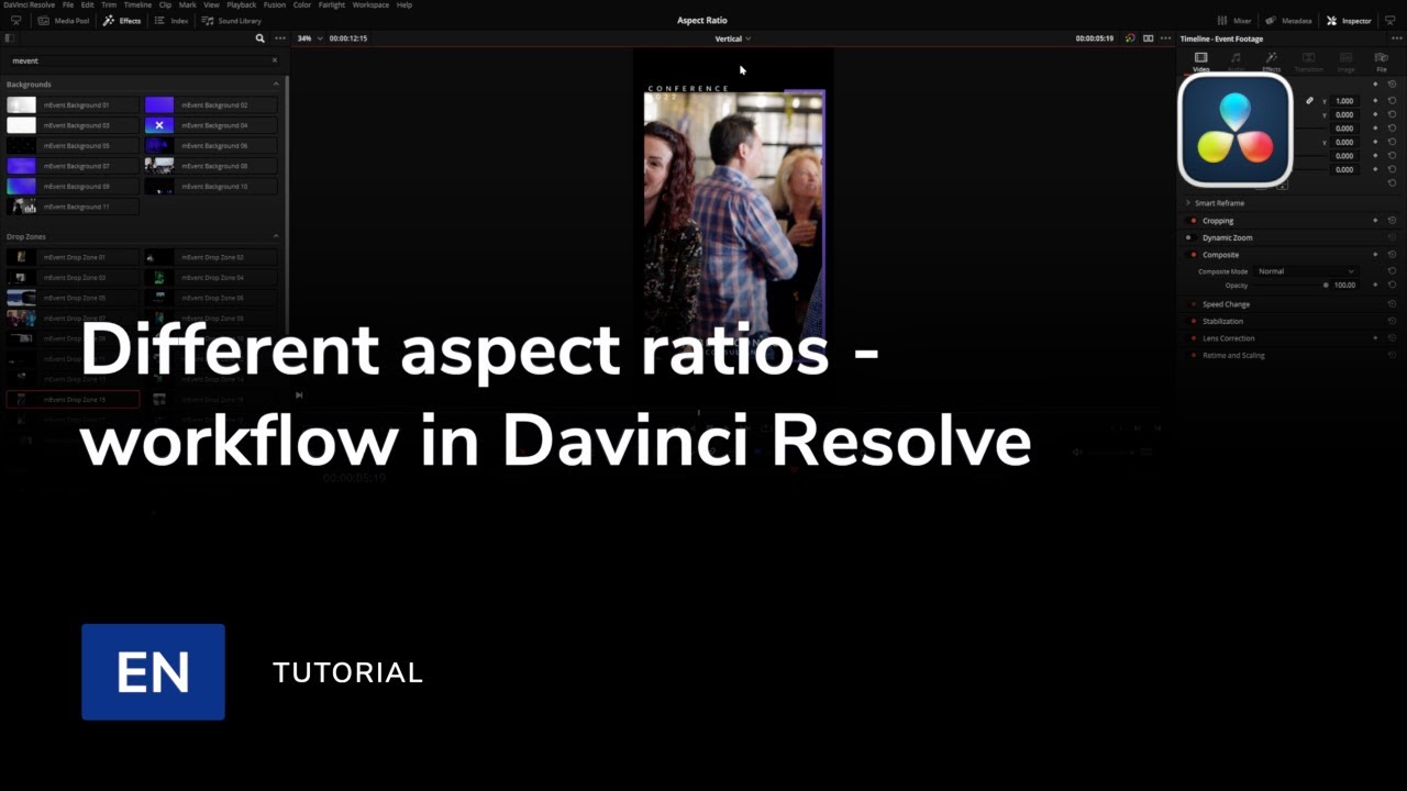 How to handle different aspect ratio projects in DaVinci Resolve — MotionVFX Support