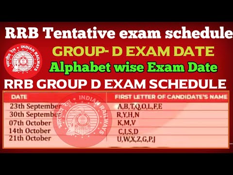 class railway 2018 d date exam Schedule D Exam Railway 2018  Exam D Group Group RRB