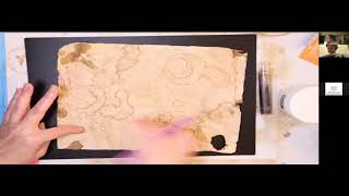 Easily turn printer paper into a rustic treasure map to reach your goals