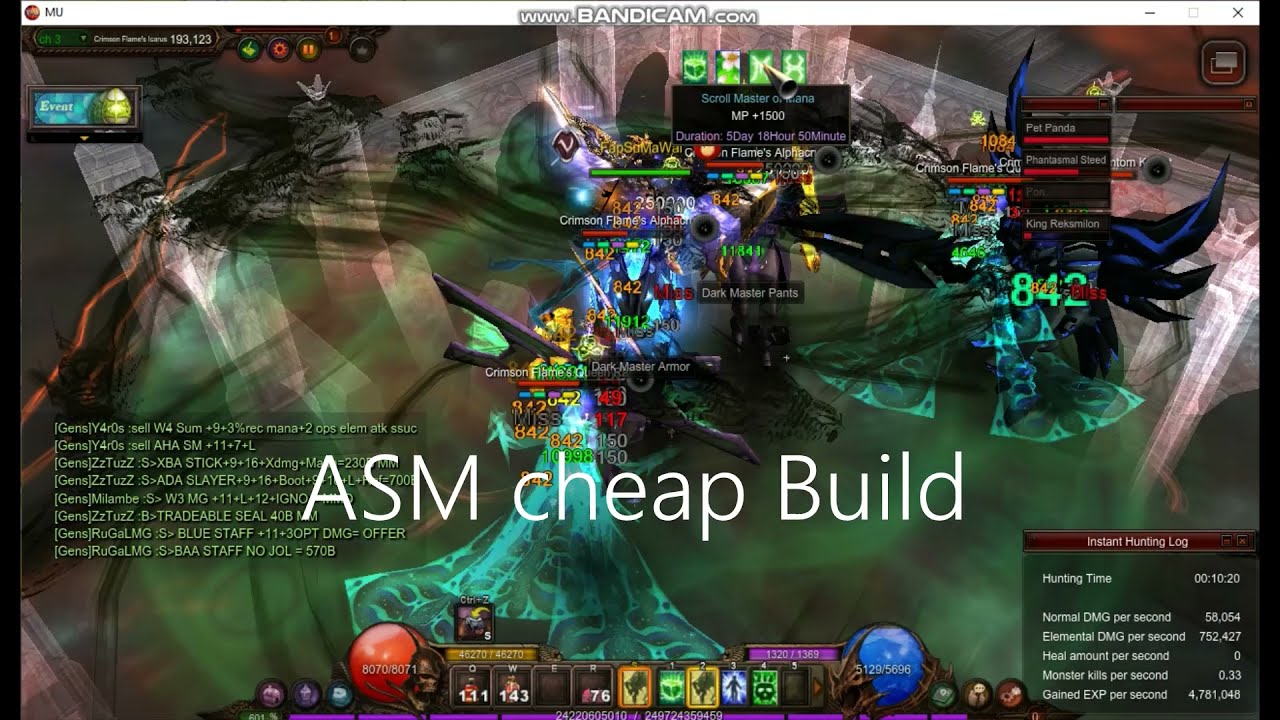 Grand Master Agility (ASM – BUILD) [ Muonline Webzen Season 11 Part 1 ]