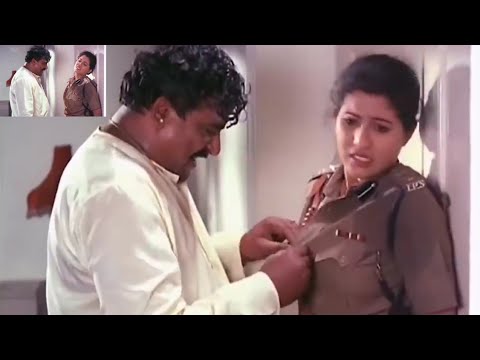 Lady police come to arrest sudeer and doddanna scene