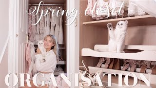 Reorganise & clear out my walk in wardrobes with me for Spring/Summer