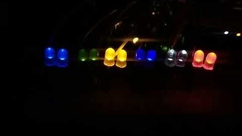 Strobe Lane (Close-up) | Arduino-Processing Music Visualizer using LED-Pins