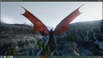 Dragon In UE4 landscape demo