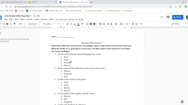 How to Bold in Google Docs