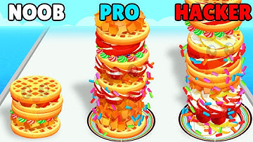 NOOB vs PRO vs HACKER in Pancake Rush