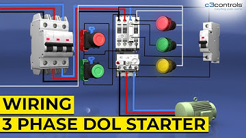c3controls :: Wiring a Three Phase DOL Starter with Circuit Protection