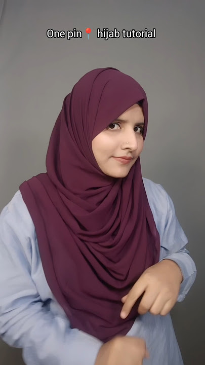 One pin Hijab tutorial