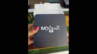 MXQ 8K Ultra HD Set top box unboxing ll