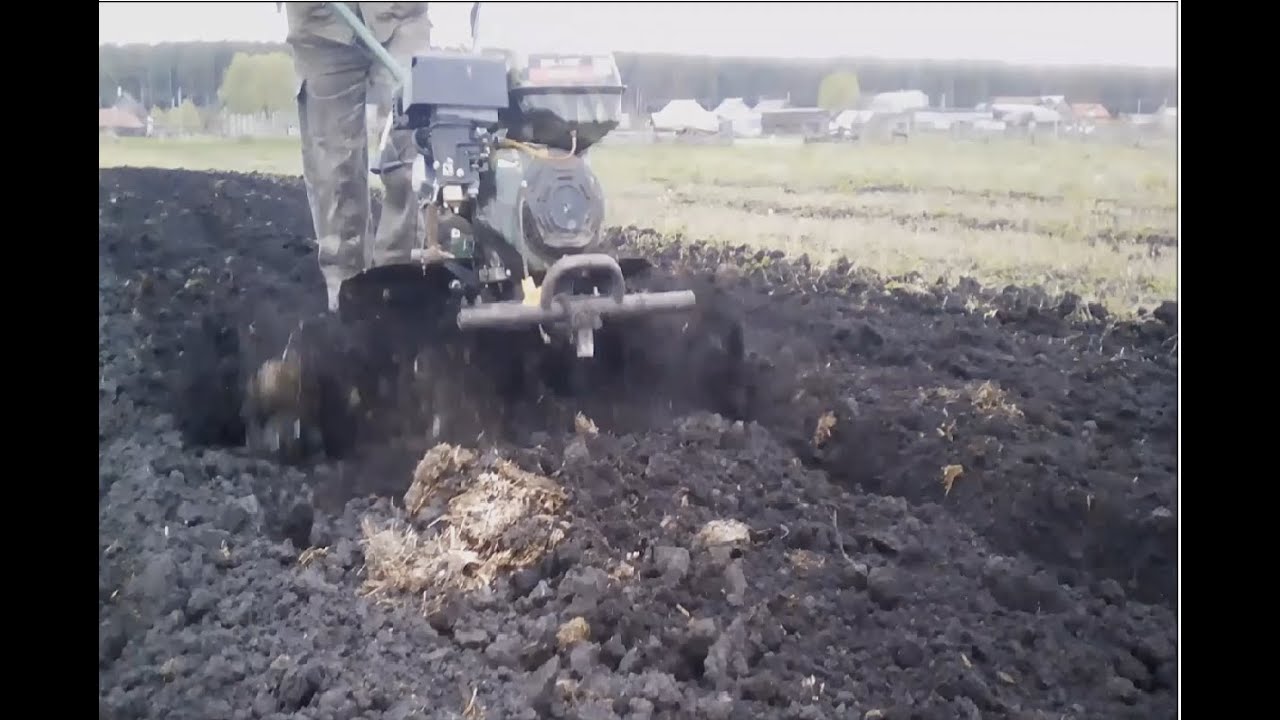 Пашем фрезой видео