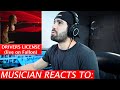 Drivers License (Live) - Olivia Rodrigo - Musician's Reaction