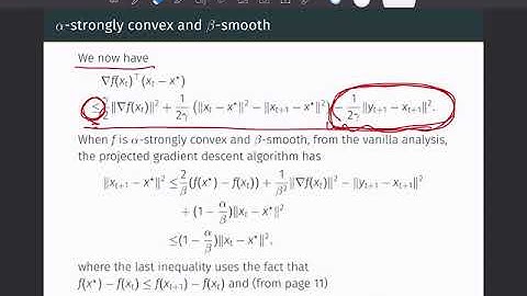 [W3-5] alpha strongly convex with a constrained set