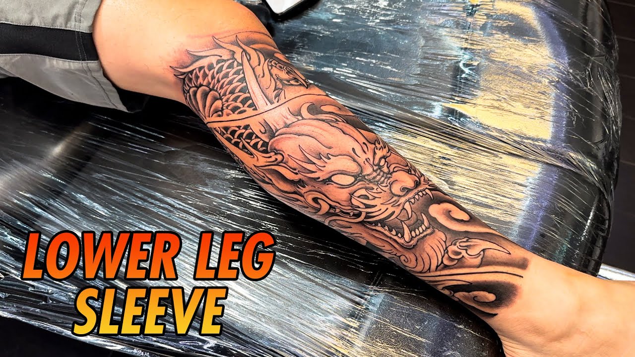 Lower leg sleeve - Electric Picture House Tattoos