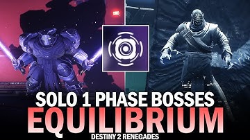 Solo 1 Phase Both Equilibrium Bosses (Warlock) [Destiny 2]