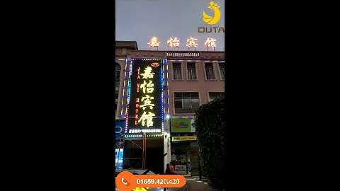 Bóng led bát F50 full color chiếu sáng biển quảng cáo