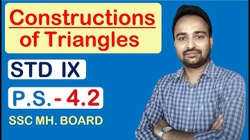 Construction of triangles 4.2 Class 09