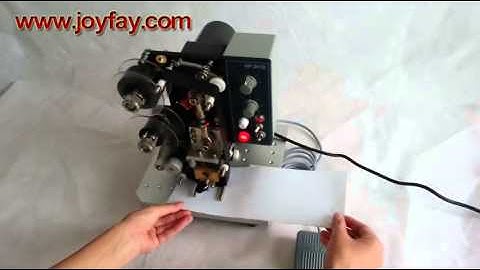 Using the HP-241B Color Ribbon Hot Printer Machine