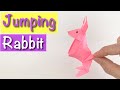 How to origami rabbit  paper jumping rabbit