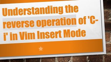 Understanding the reverse operation of 