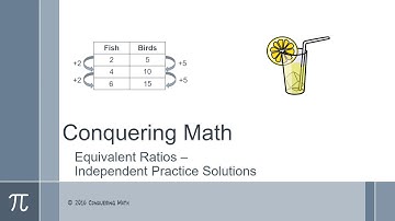 Equivalent Ratios: Independent Practice Solutions - Conquering Math