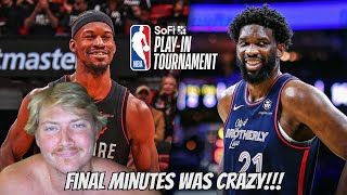 What a Crazy Ending! Reaction to Miami Heat vs Philadelphia 76ers - Full Game Highlights | Play In