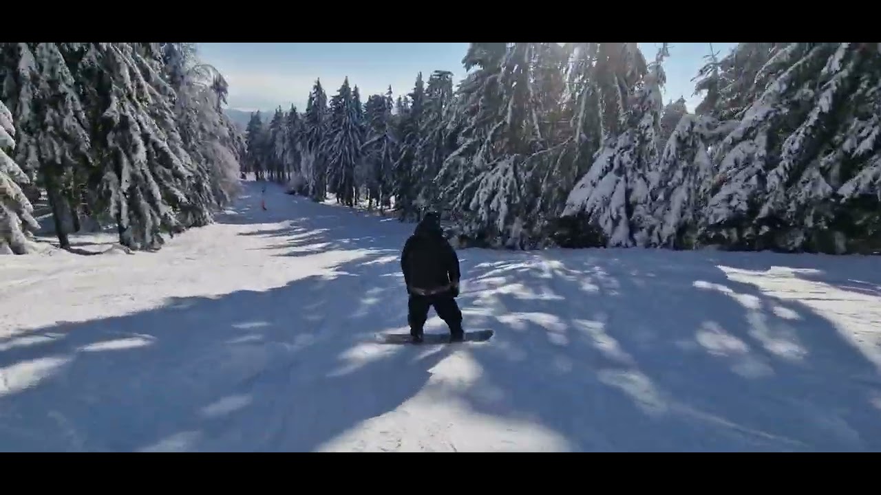 Ski areál Řičky v Orlických hor Modrá sjezdovka 09.02.2023