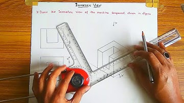 Problem 13| Isometric view of machine components (English) by M.A.Mehboob