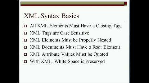 XML and XHTML