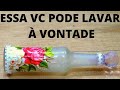 PODE SER LAVADA , GARRAFA DECORADA