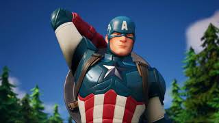 Captain America Arrives   Fortnite  😃  كابتن أمريكا 🎈🎈🎈