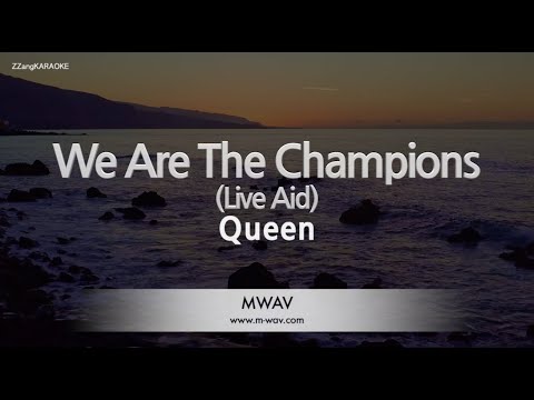 Queen-We <strong>Are</strong> The Champions (Live <strong>Aid</strong>) (MR/Instrumental) [ZZang KARAOKE]