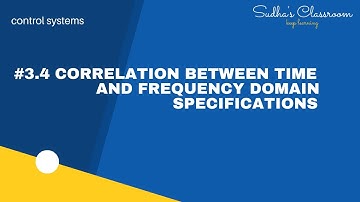#3.4 Correlation between time and frequency domain specifications