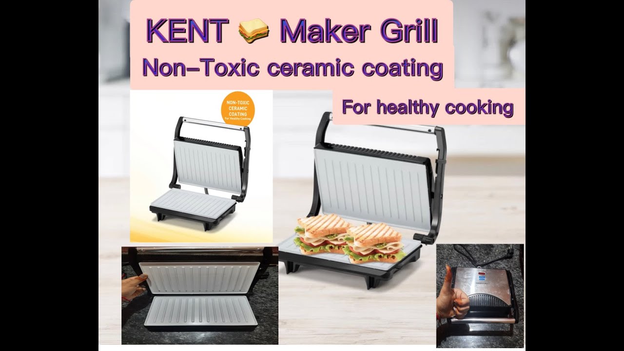 KENT Sandwich Maker GrillBrushed Silver Panel,BlackNeelu Ojha All In