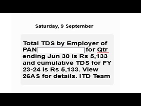 Total TDS by Employer of PAN