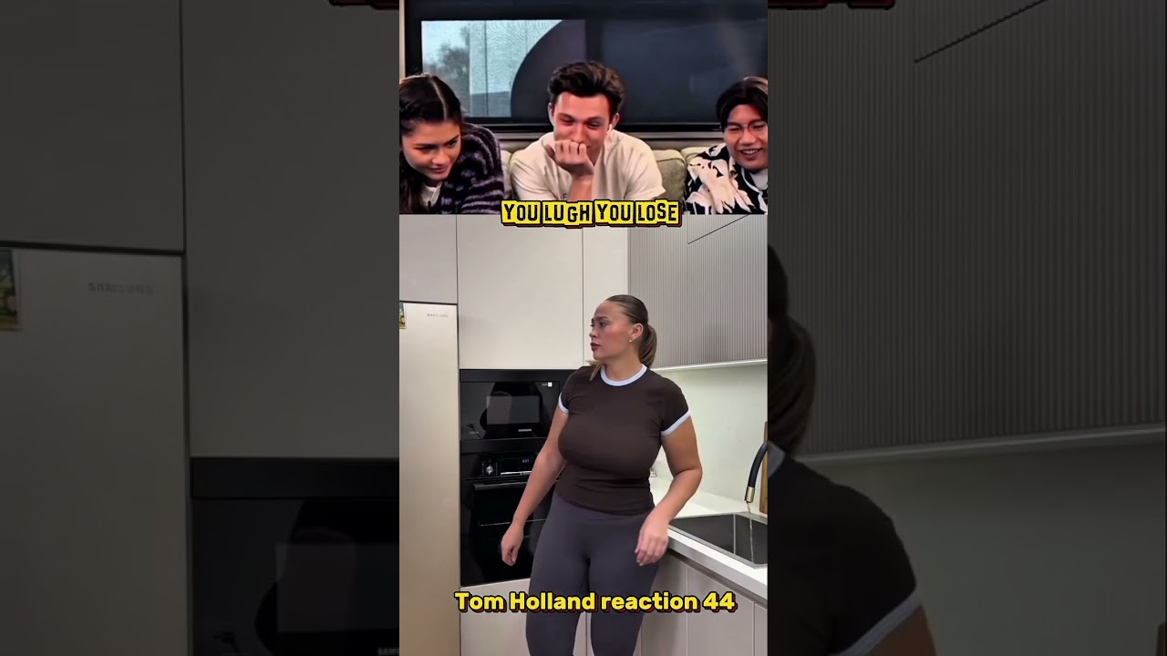 Tom Holland reaction try not to laugh challenge 