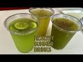 3 Refreshing Summer Drinks Recipe | Sounf Drink | Mint Cooler | Cucumber Detox Drink